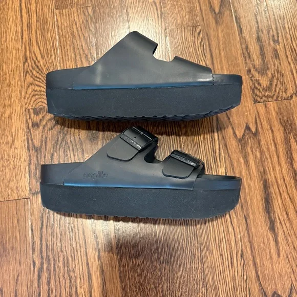 Birkenstock Papillio Arizona platform exquisite leather 39 medium/narrow 8.5 - Picture 5 of 10